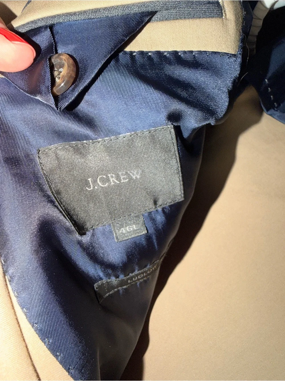 LIKE NEW men’s j crew Ludlow slim fit suit jacket